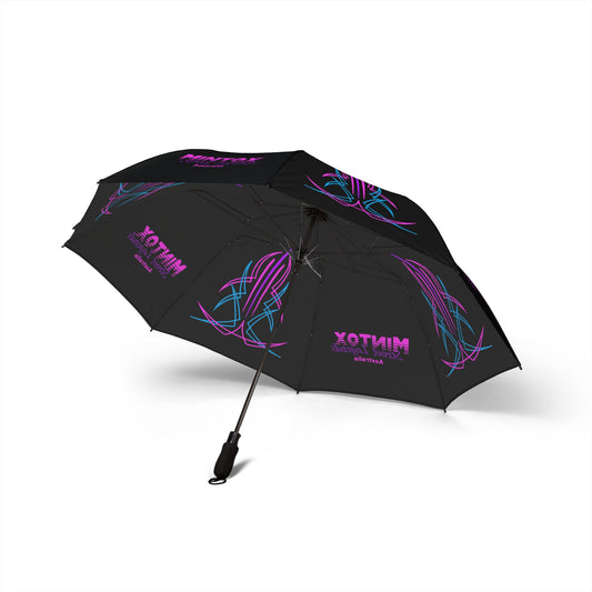 Hot Pink Mintox Pinstripe Umbrella
